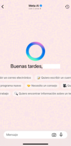 Cómo usar Meta AI en Whatsapp