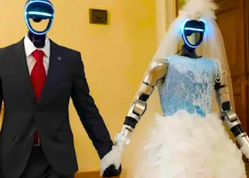 Denle play a la marcha nupcial: Rusia celebra la primera boda de robots humanoides 